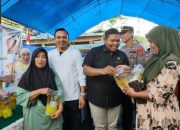 Bersama Ketua DPRD Konawe DAN Bupati Konawe Hadiri Gerakan Pangan Murah Nasional di Pasar Asinua