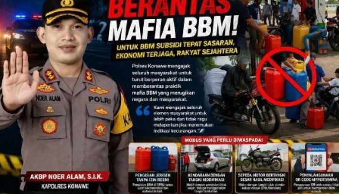 Polres Konawe Ajak Warga Bersatu Berantas Mafia BBM, Soroti Modus Kecurangan di SPBU