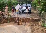 Jembatan Penghubung Desa Asaki–kecamatan Lambuya Putus, Aktivitas Warga dan Anak Sekolah Terganggu