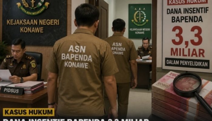 Kasus Hukum Dana Insentif 3,3 Miliar Asn Bapenda Konawe Jalani pemeriksaan Di Kajaksan,