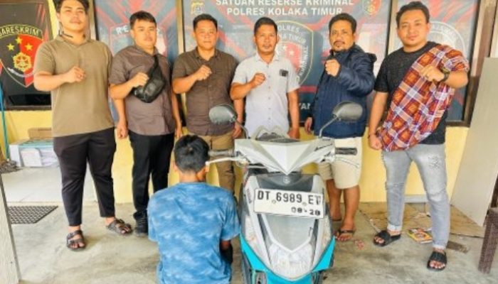 Tim Reskrim Polres Kolaka Timur Gerak Cepat Berhasil Ungkap  Curanmor Kurang 1X24 Jam