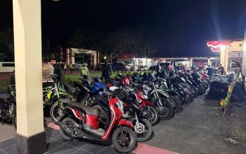 Polres Konawe Amankan 91 Motor Balap Liar di konawe,